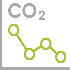 Reduced CO2 icon